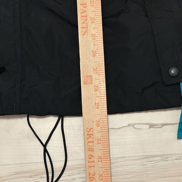 Columbia Long’s Peak Men Large Jacket 100% Nylon Full Zip Black Purple VTG - Picture 12 of 12